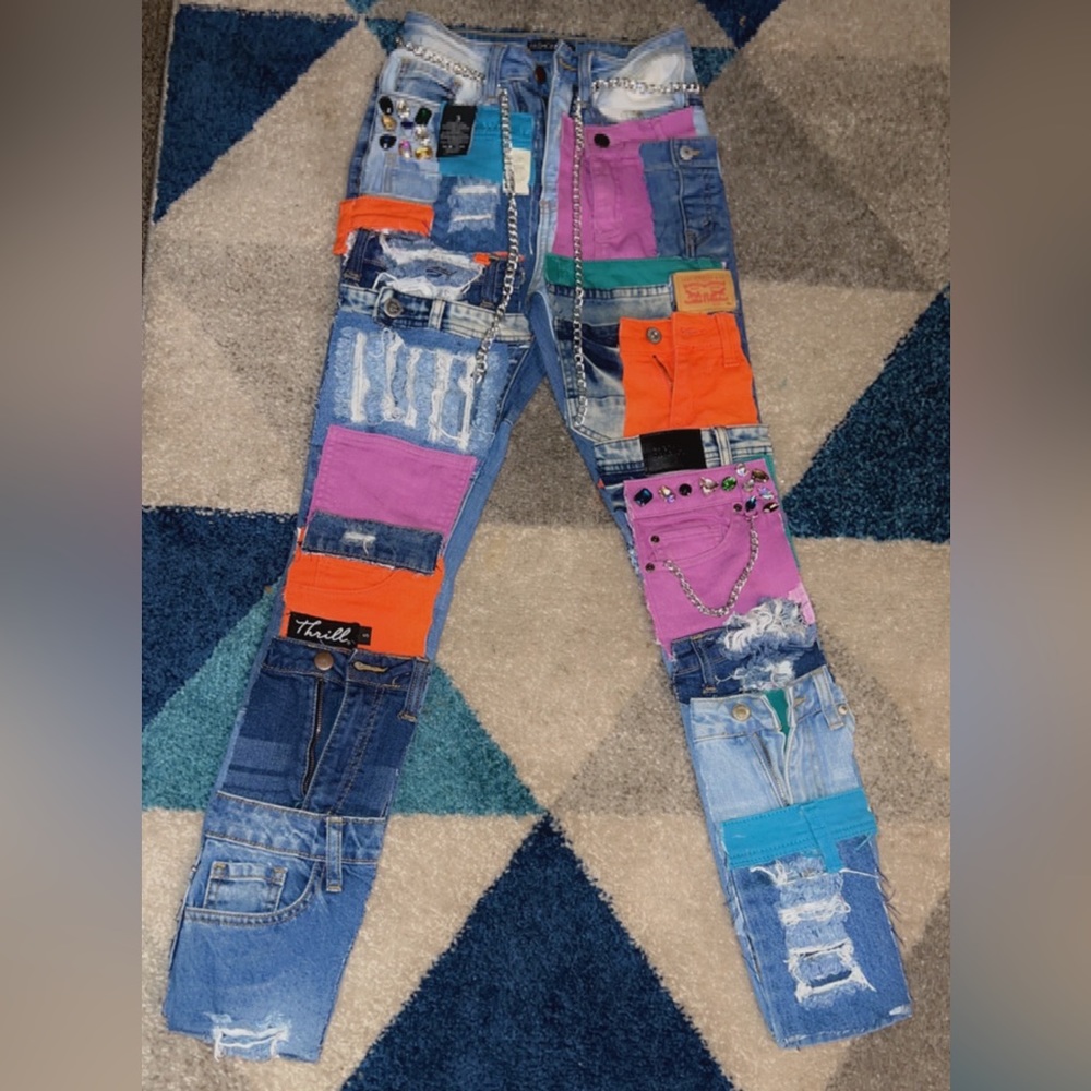 Patchwork jeans